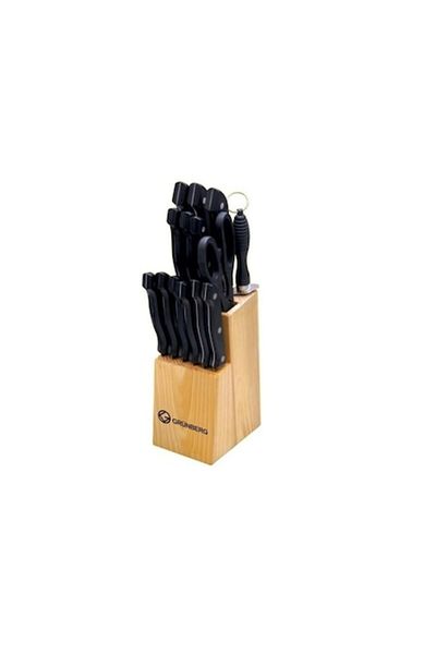OEM Grunberg Knife Set, 15 Pieces, Black