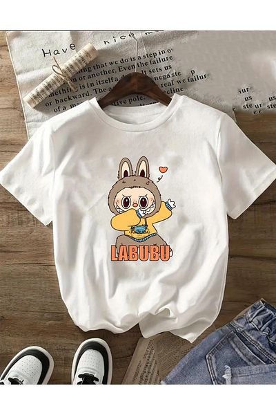 herkesemoda Printed Basic T-Shirt