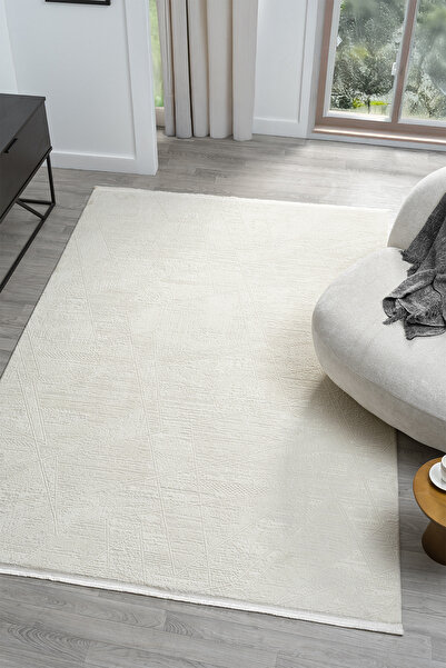 Dream White Carpet Modern Woven Carpet Living Room Bedroom Rug 13834A