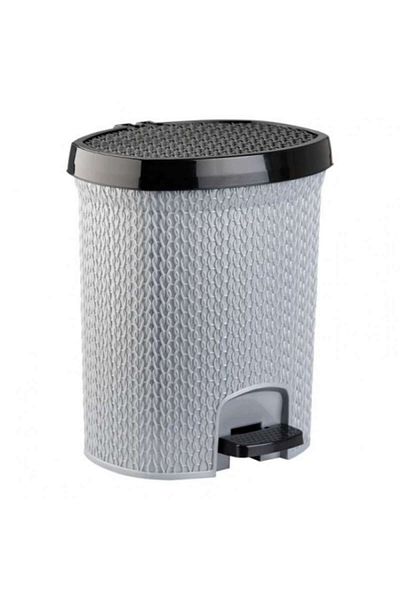 OEM Pedal Trash Bin, 15 Liters, Myhomes, Gray