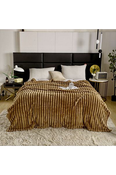 trendyhome Premium cocolino blanket, 200x230 cm, Simple, Cappuccino, J14490