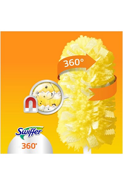 Swiffer Duster 360 Dust Cleaning Brush, 1 Short Handle + 1 Refill