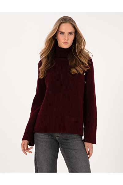 Pierre Cardin Vişne Comfort Fit Balıkçı Yaka Kazak 50310923-VR223
