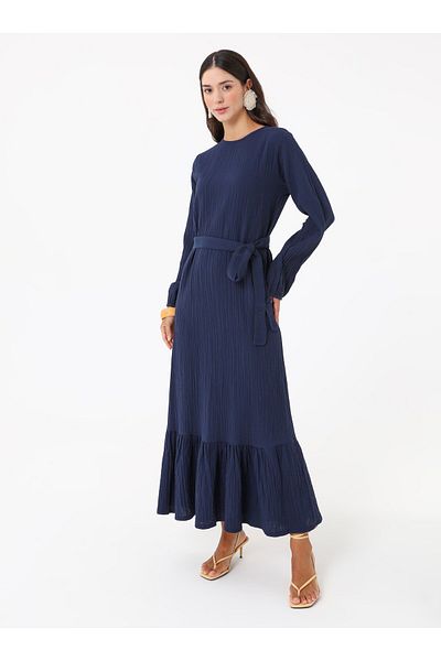 Benin Φόρεμα Hijab - Navy Blue -
