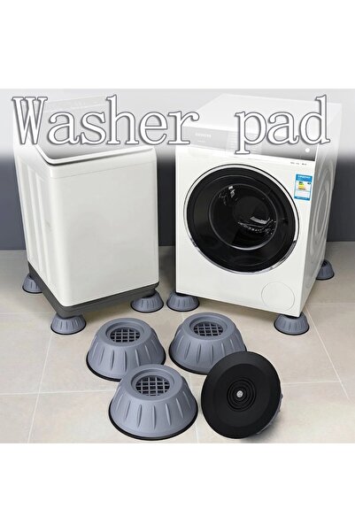 OEM Anti-vibration base for washing machines and refrigerators, set of 4 pieces, 8x4.7x3cm, gray