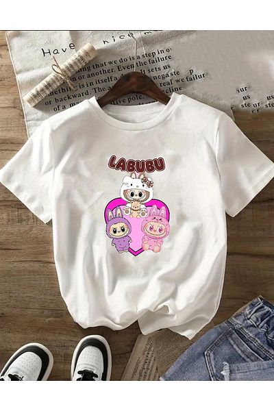 herkesemoda Printed Basic T-Shirt