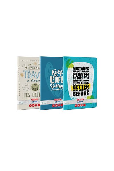 Herlitz Caiet cu citate A4, culoare multicoloră, material hârtie, 80 de coli, format grilă