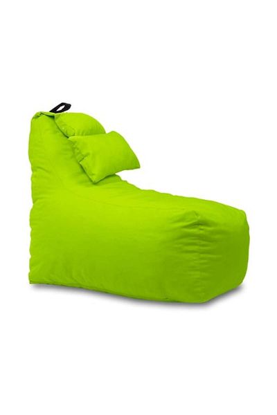Pufrelax Fotoliu puf, Miraggio, perna inclusa, material impermeabil, Green Neon