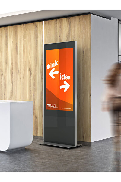 Cletech C01 55" Digital Signage Totem + iiyama LH5560UHS-B1AG Signage Monitör