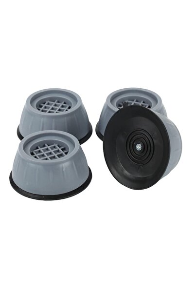 LNAISI Set 4 antivibration feet, LNAISI, Rubber, Grey/Black