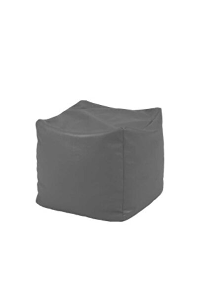 Pufrelax Taburet Cub Pufrelax, Material Piele ecologica - Dark Grey
