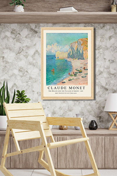 Tablo Center Claude Monet | Çerçeveli MDF Sanat Tablosu | Modern Ev Ofis Deko...