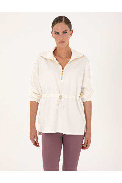 Pierre Cardin Ecru Oversize Sweatshirt 50309101-Vr019