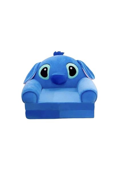 OEM Stretchable plush armchair, Stitch, blue, 1 year - 3 years