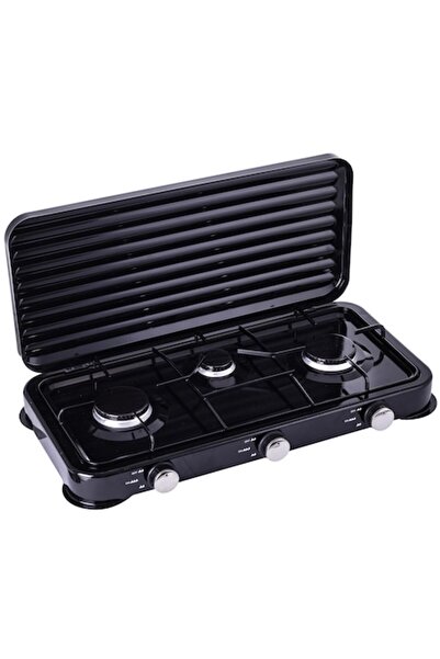 TC Technic Aragaz portabil cu 3 arzătoare, negru