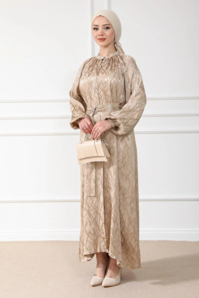 moda auram Desenli Elbise