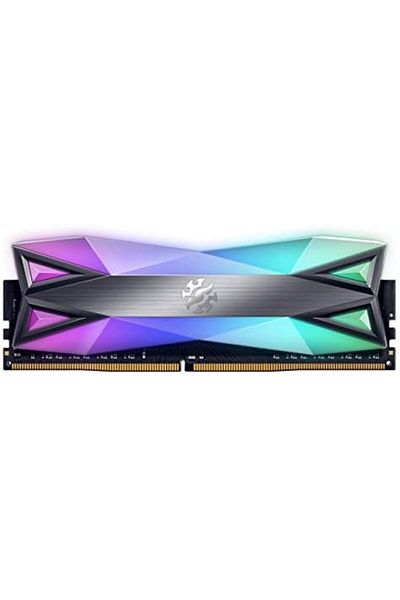 XPG Desktop Computer Memory DDR4 D60G 16GB 2x8 with RGB Lighting 3600MHz PC4-28800 CL18-22-22