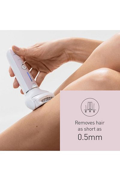 PANASONIC Wet And Dry Epilator For Women, Double Disc With 60 Tweezers, Flexible 90° Pivoting Head