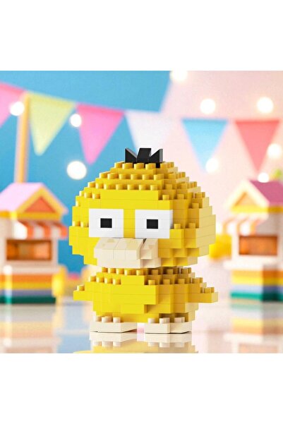 Genel Markalar | Pinkyday | Psyduck Pokemon - Sürpriz Hediyeli 3D Yapboz Mini Blok Seti – Sunster Company™ (176Pcs)