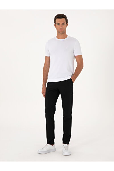 Cacharel Siyah Slim Fit Kanvas Pantolon 50304090-VR046