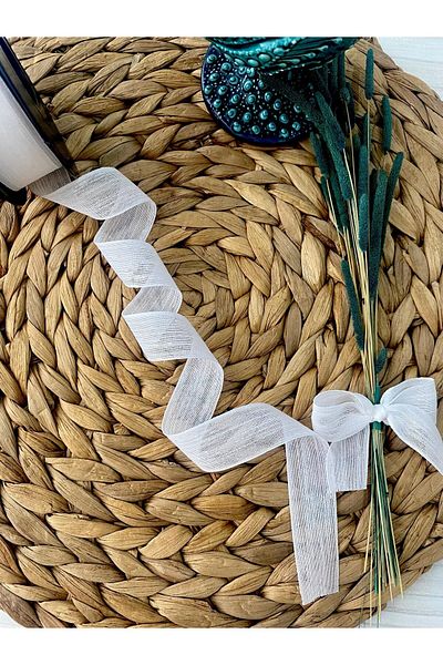 nuksoc Linen Napoli Ribbon 1 Pcs 20 Meters 2 cm Promise Engagement Bride