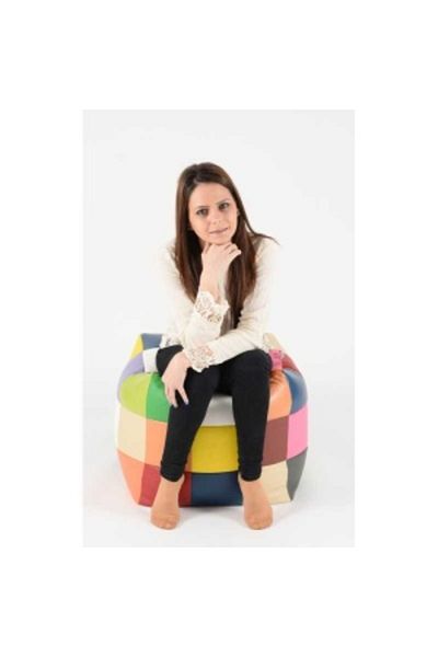Pufrelax Taburet Cub XL Pufrelax, Material Piele ecologică - Mozaic