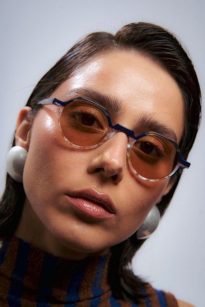 Bilge Karga Edna Multicolor Brown Sunglasses