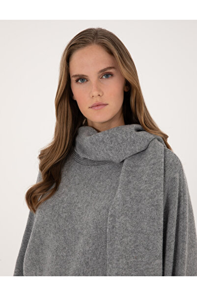 Pierre Cardin Gray Melange Oversize Sweater 50311855-Vr086