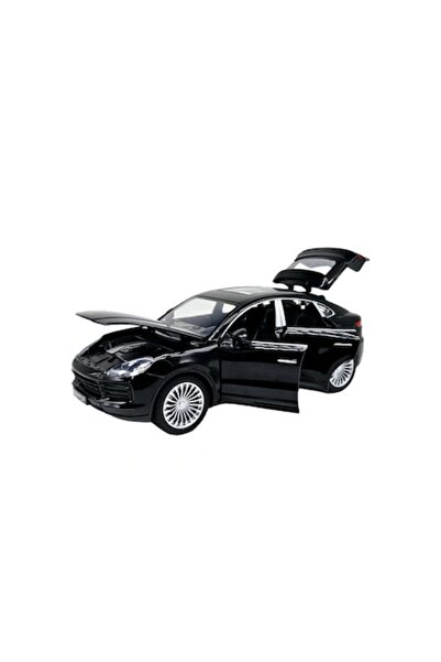 OEM Mașină mecanică din metal Porsche Cayenne, scară 1:24, negru, 19 cm