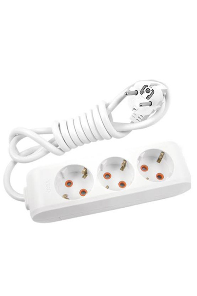 VİKO 3’lü Kablolu Uzatma 3mt