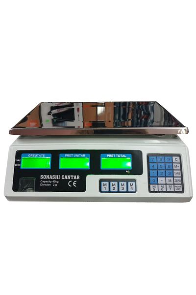 Blasko Cantar Digital 40 kg, acumulator inclus, electronic, functii multiple