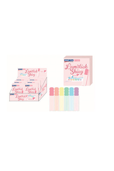 Gıpta Fosforlu Kalem Lumistick Shiny Simli 6 Renk Set F1727
