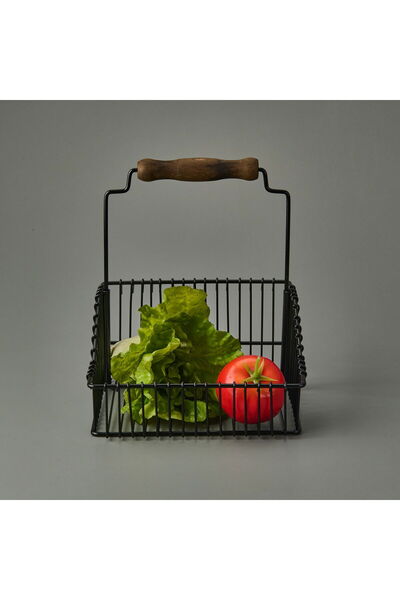 VİP AHMET Vip Ahmet Wire Basket - Black - 20 cm