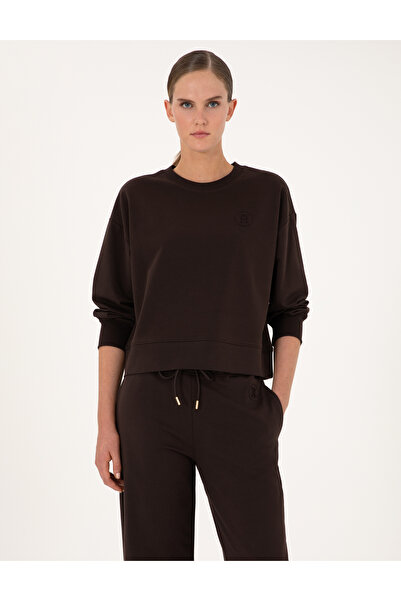 Pierre Cardin Brown Oversize 2 Thread Sweatshirt 50314963-Vr029