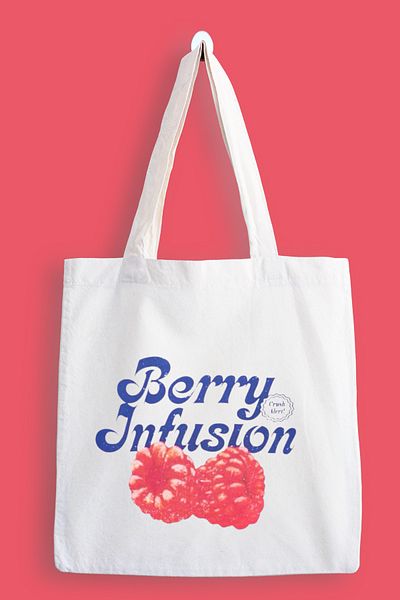 designedfy Berry Infusion Waterproof Printed Cloth Bag, Tote Bag