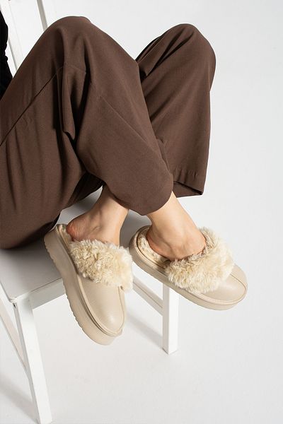 Friend & Trend Removable Inner Lining Fur High Sole Eva Winter Women's Slippers Ftpop25