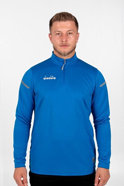 Diadora Alto 25 Training Tracksuit Single Top Saks Blue