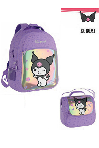 ADASRA Σχολική τσάντα Kuromi - Σακίδιο πλάτης - Γνήσιο άδειο / Κουτί μεσημερι...