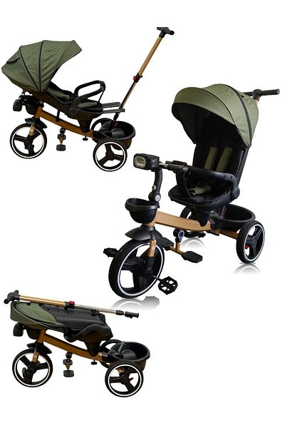 OEM Multifunctional Tricycle for Children, 360° Rotating Seat, Sleeping Position