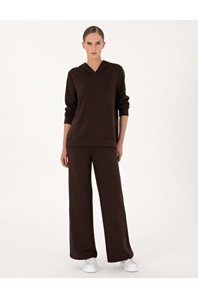 Pierre Cardin Kahverengi Flare Fit Modal Karışımlı Eşofman Altı 50314962-VR029