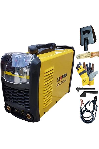Campion Aparat de sudura MMA-300L MMA, masca simpa, palmari, electrozi, Accesorii incluse