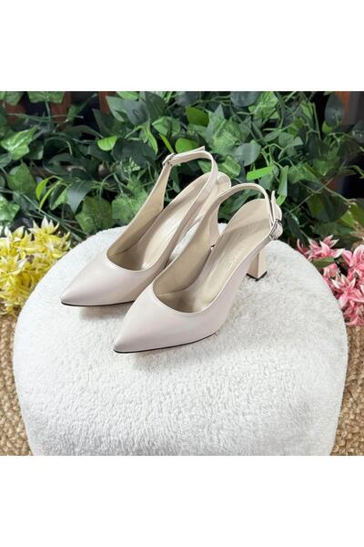 MEY Matt Stiletto Shoes with Back Tape M1162