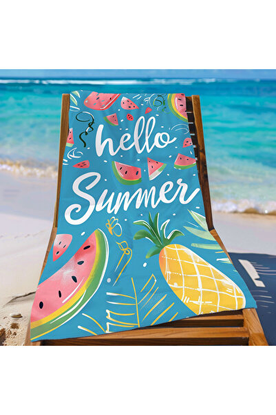 Piloji Summer Patterned Printed Beach Towel - 75X150 cm Soft Textured, Quick ...