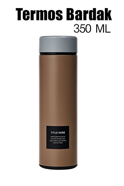 Evistro Stainless Steel Thermos Water Bottle 350ml Vacuum Lid Coffee Imported...