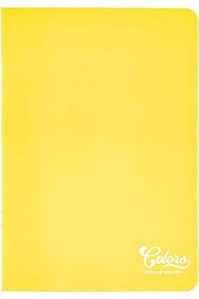 Meteksan Colors A5 60 Sheets Checked Cardboard Cover Yellow