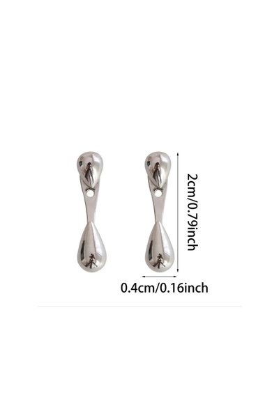 İnci zarif damla çelik küpe /kararmaz gold kaplama