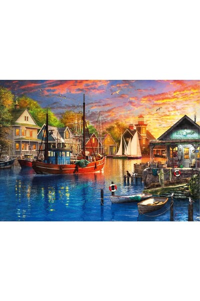 Ks Games Puzzle 3000 Pieces American Harbor Sunset 23023