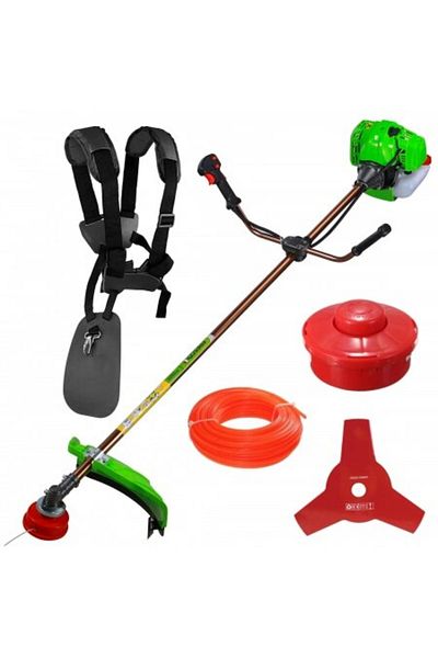 Campion Motocoasa de tuns gazon iarba pe benzina GreenPower, 8.5 MAX CP, 52 CC, motor 2 timpi