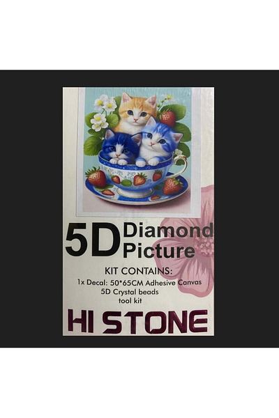 Gül Beaded Tapestry-5D 50X65-Cats Diamond Picture