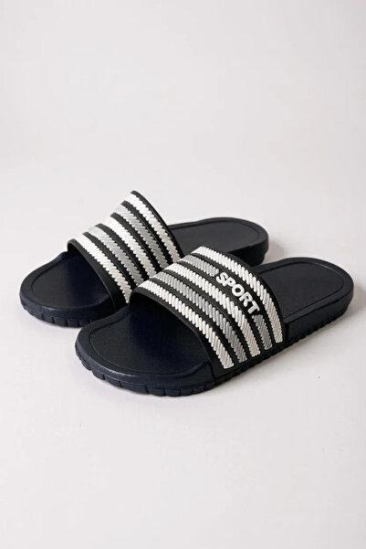 Wordex Alb 10250 Striped Sport Men's Beach Pool Garden Summer Street Slippers